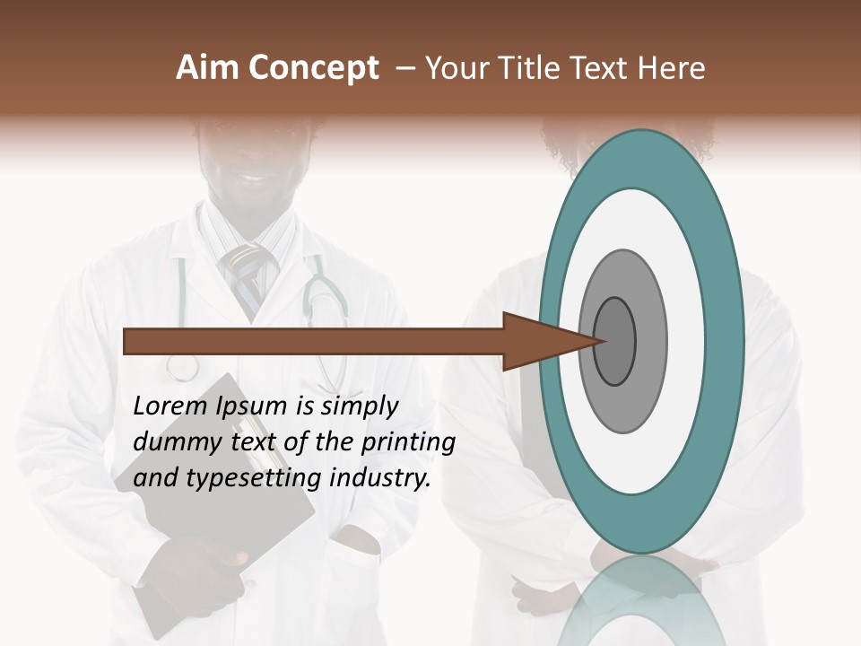 A Couple Of Doctors Standing Next To Each Other PowerPoint Template