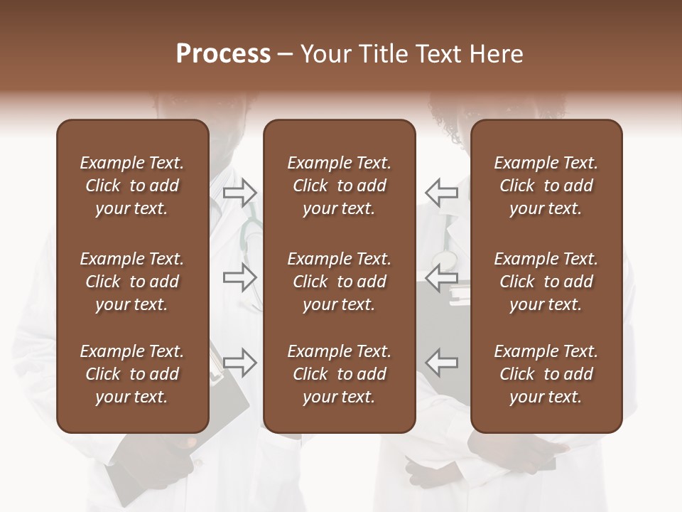 A Couple Of Doctors Standing Next To Each Other PowerPoint Template