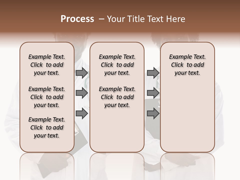 A Couple Of Doctors Standing Next To Each Other PowerPoint Template