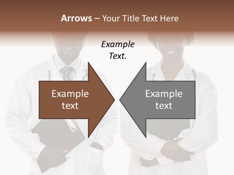 A Couple Of Doctors Standing Next To Each Other PowerPoint Template