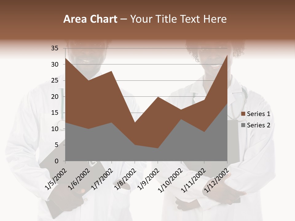 A Couple Of Doctors Standing Next To Each Other PowerPoint Template