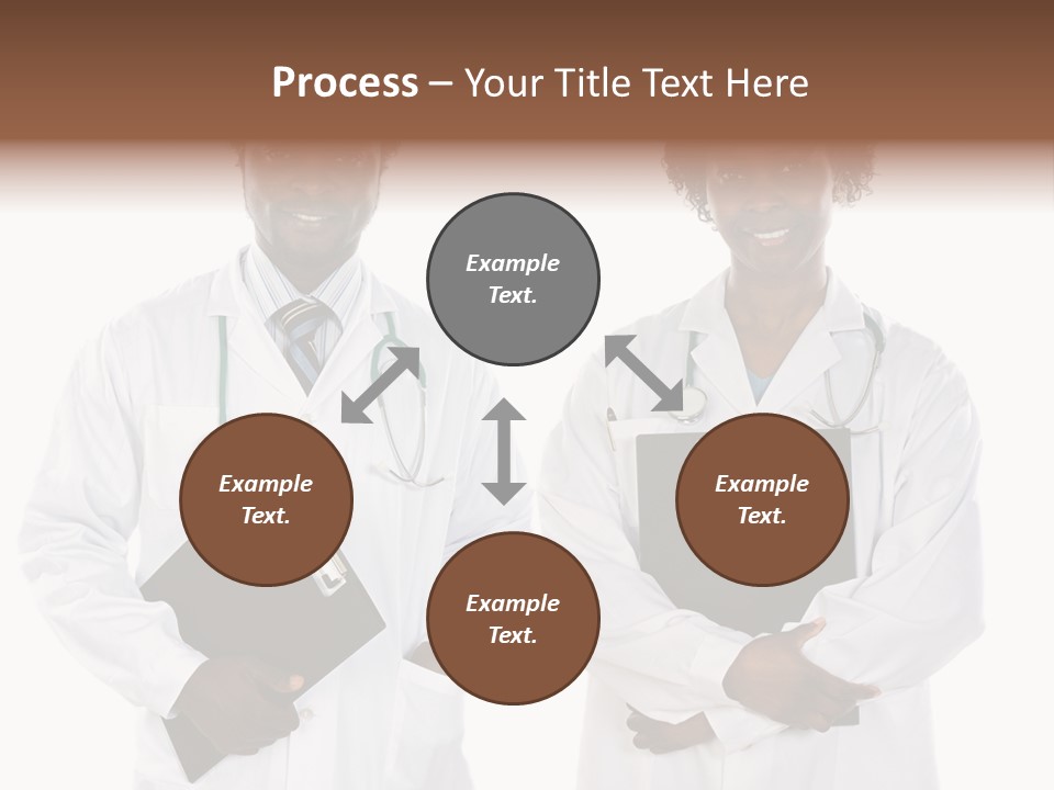 A Couple Of Doctors Standing Next To Each Other PowerPoint Template