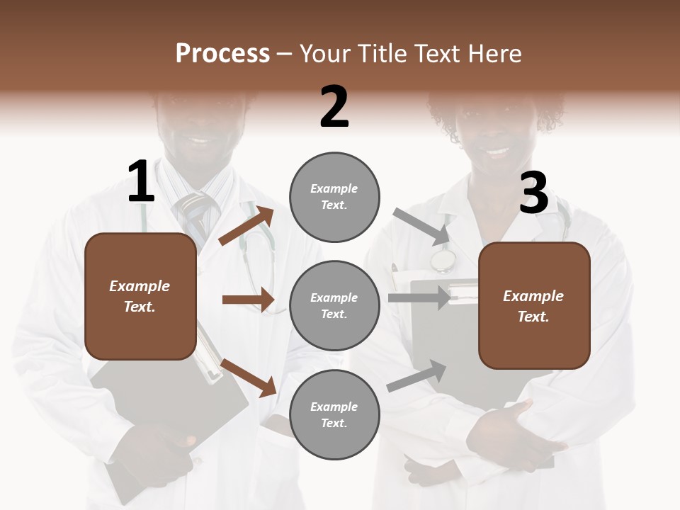 A Couple Of Doctors Standing Next To Each Other PowerPoint Template