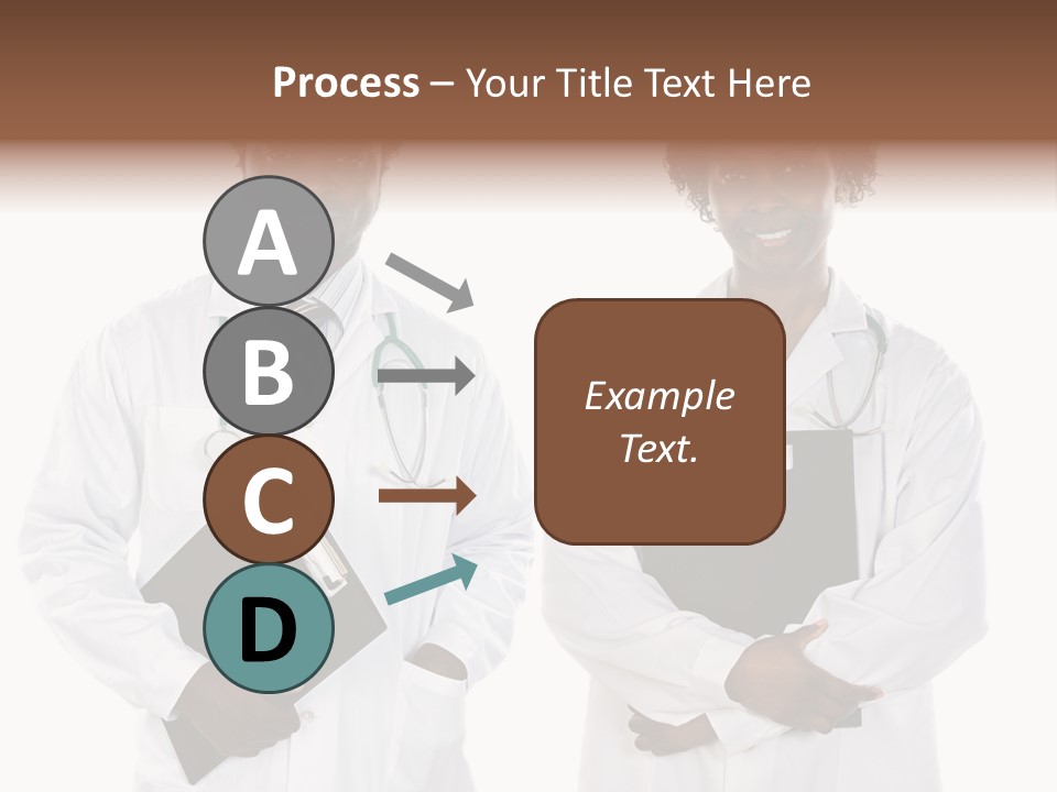 A Couple Of Doctors Standing Next To Each Other PowerPoint Template