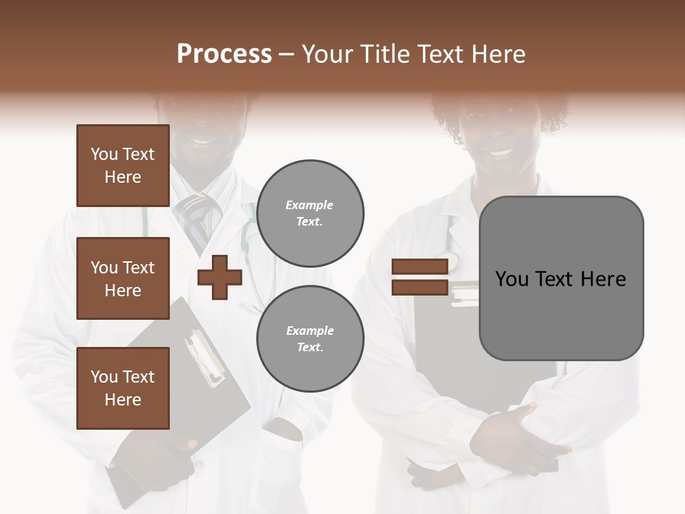 A Couple Of Doctors Standing Next To Each Other PowerPoint Template
