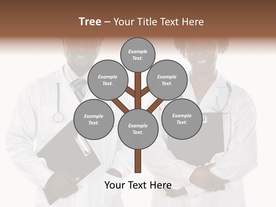 A Couple Of Doctors Standing Next To Each Other PowerPoint Template