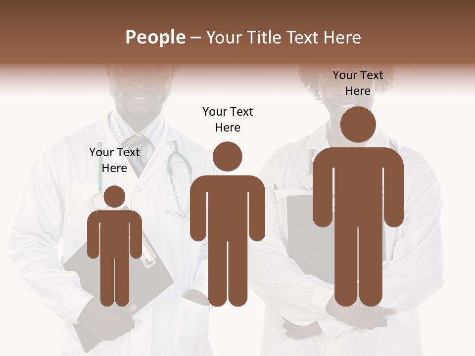 A Couple Of Doctors Standing Next To Each Other PowerPoint Template