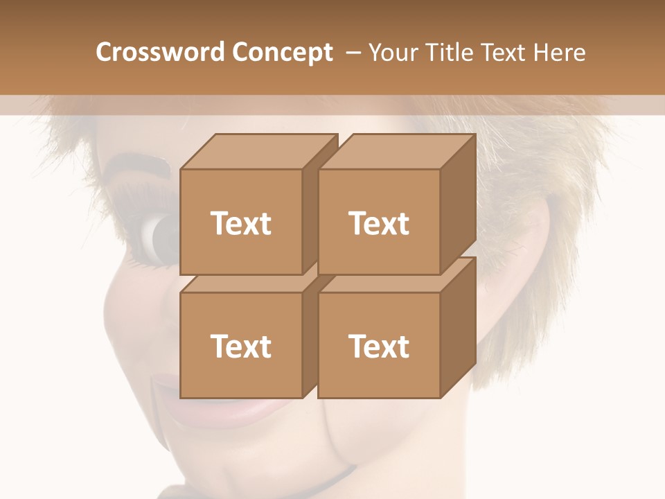 Vintage Ventriloquist Dummy 3 PowerPoint Template