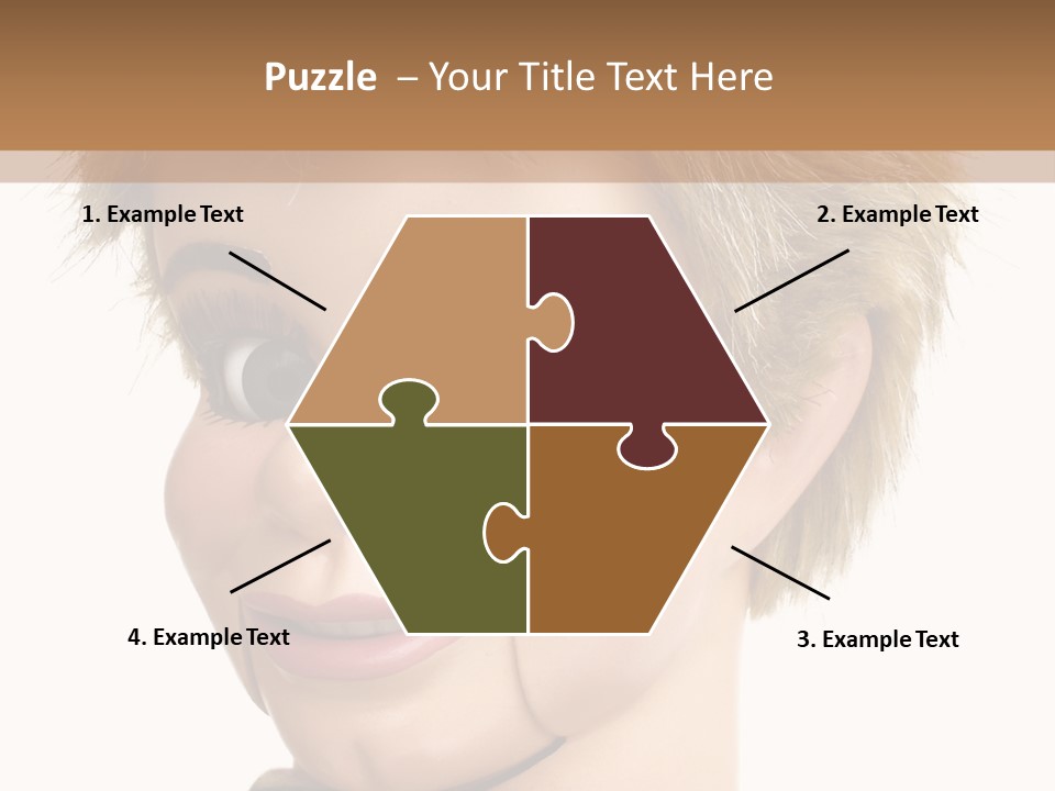 Vintage Ventriloquist Dummy 3 PowerPoint Template