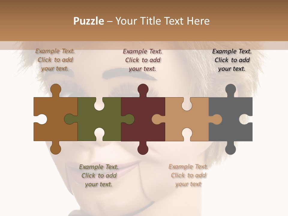 Vintage Ventriloquist Dummy 3 PowerPoint Template