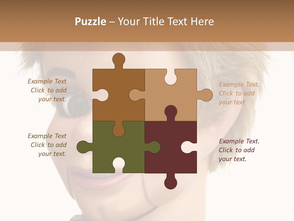 Vintage Ventriloquist Dummy 3 PowerPoint Template