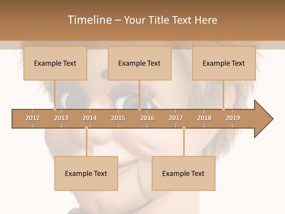 Vintage Ventriloquist Dummy 3 PowerPoint Template
