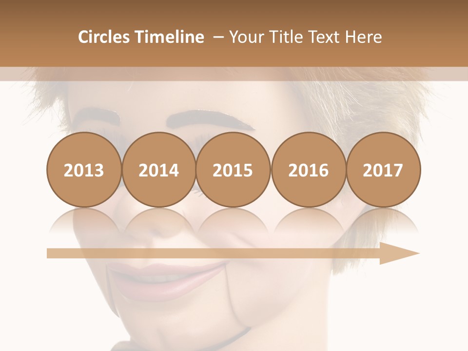 Vintage Ventriloquist Dummy 3 PowerPoint Template