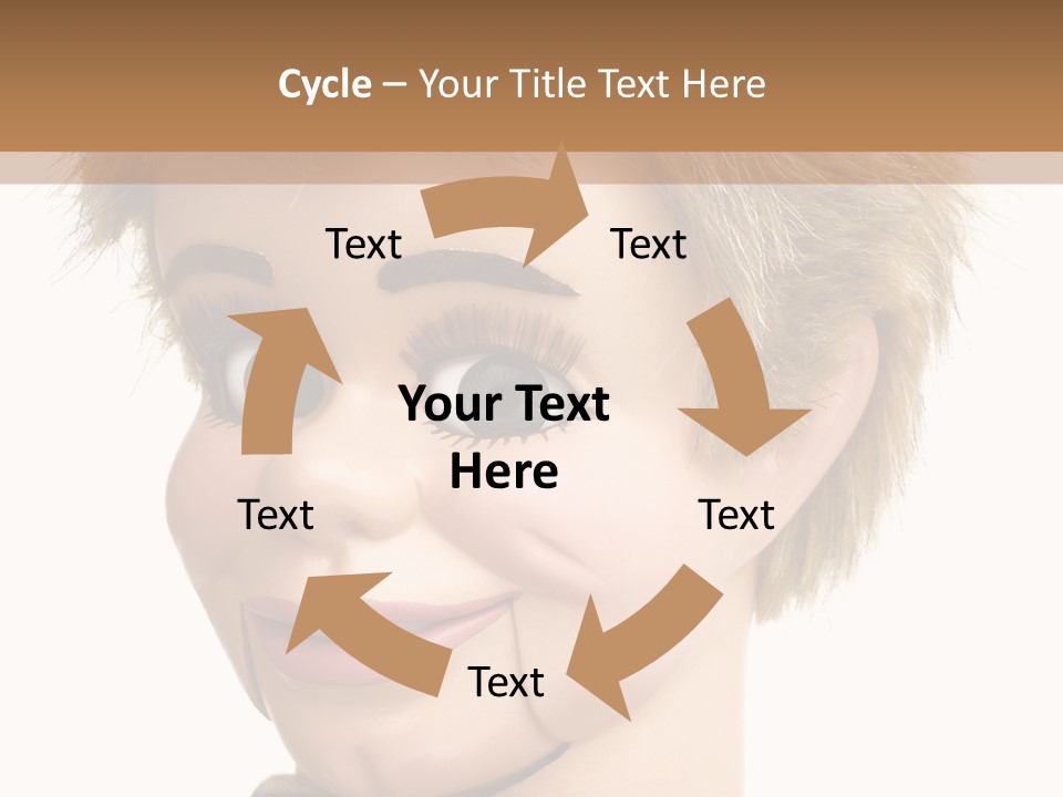 Vintage Ventriloquist Dummy 3 PowerPoint Template