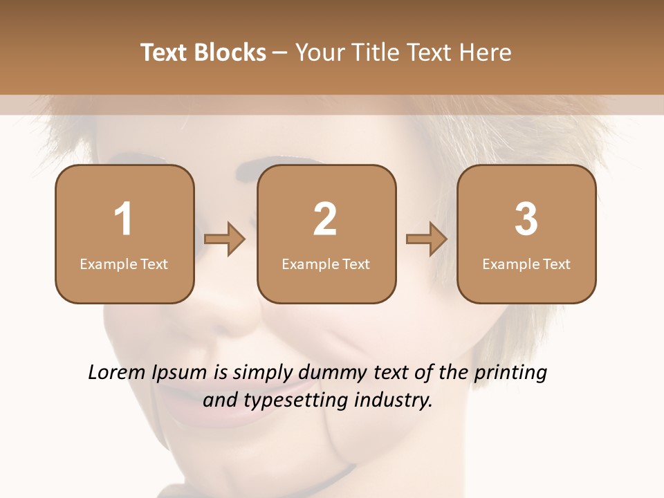 Vintage Ventriloquist Dummy 3 PowerPoint Template