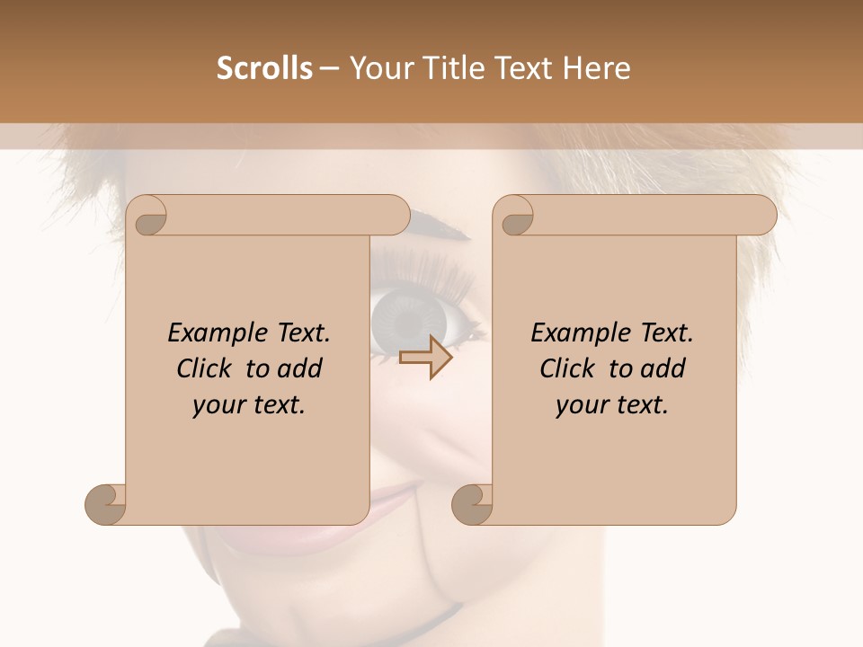 Vintage Ventriloquist Dummy 3 PowerPoint Template