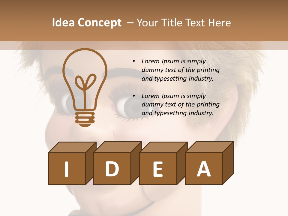 Vintage Ventriloquist Dummy 3 PowerPoint Template