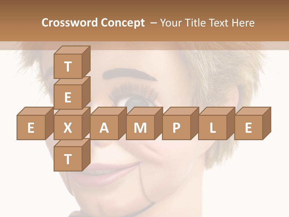 Vintage Ventriloquist Dummy 3 PowerPoint Template