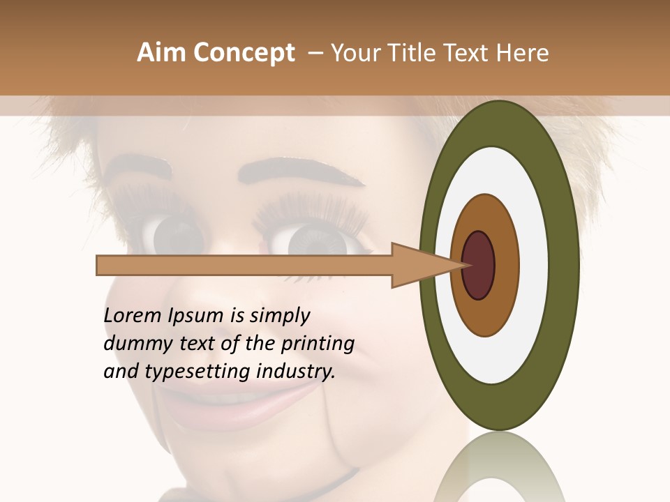 Vintage Ventriloquist Dummy 3 PowerPoint Template