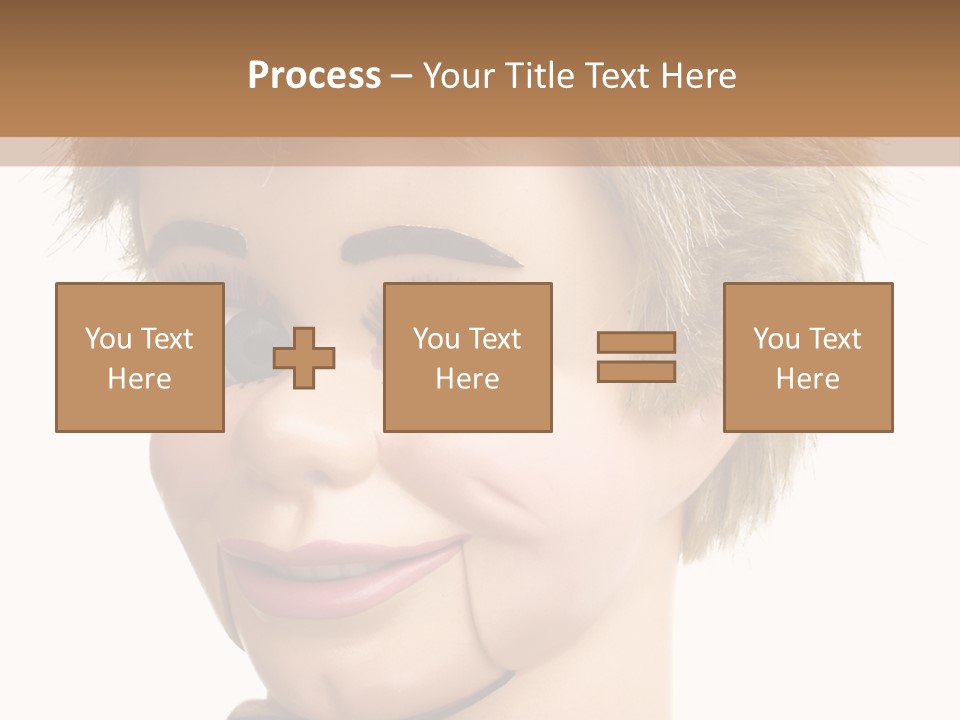 Vintage Ventriloquist Dummy 3 PowerPoint Template