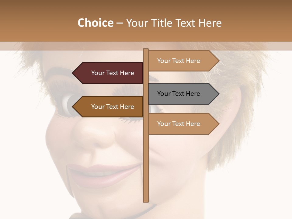 Vintage Ventriloquist Dummy 3 PowerPoint Template