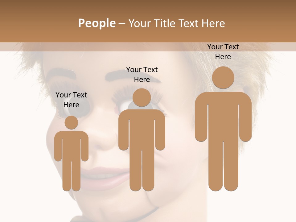Vintage Ventriloquist Dummy 3 PowerPoint Template