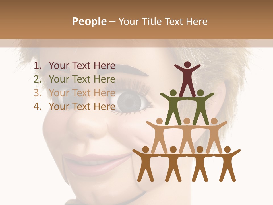 Vintage Ventriloquist Dummy 3 PowerPoint Template