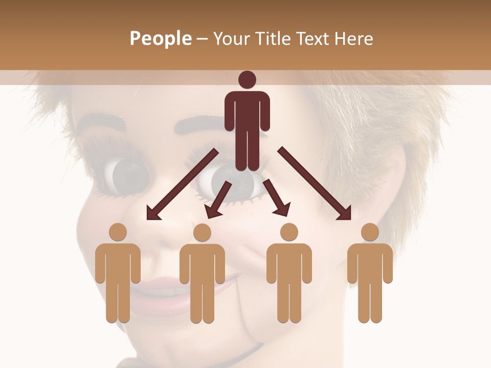 Vintage Ventriloquist Dummy 3 PowerPoint Template