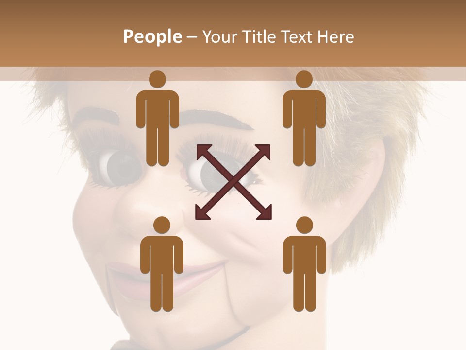 Vintage Ventriloquist Dummy 3 PowerPoint Template