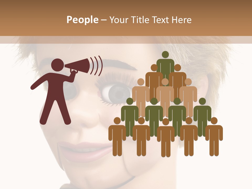 Vintage Ventriloquist Dummy 3 PowerPoint Template