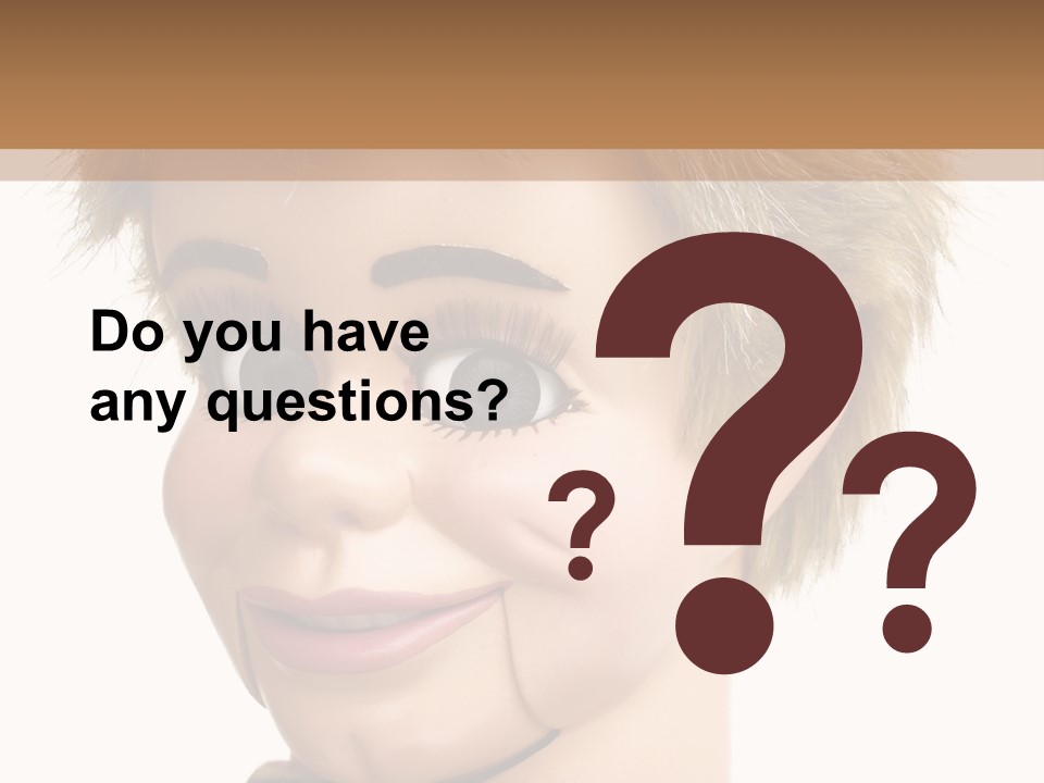 Vintage Ventriloquist Dummy 3 PowerPoint Template