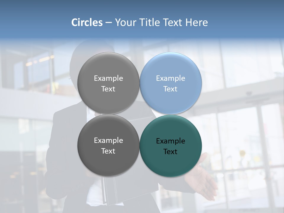 A Pretty African American Business Woman Offering A Handshake PowerPoint Template