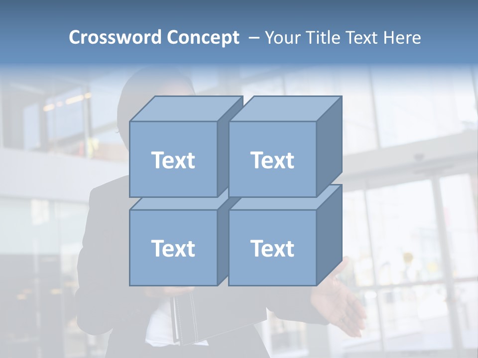 A Pretty African American Business Woman Offering A Handshake PowerPoint Template