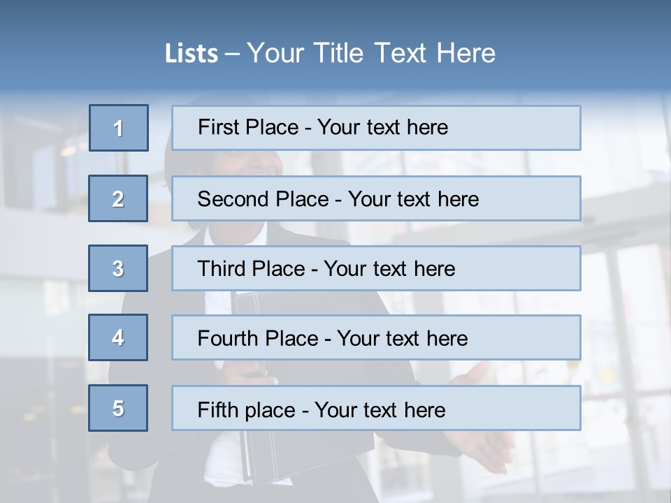 A Pretty African American Business Woman Offering A Handshake PowerPoint Template