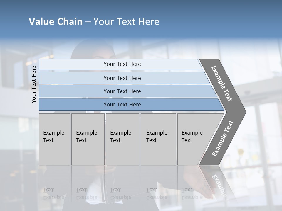 A Pretty African American Business Woman Offering A Handshake PowerPoint Template