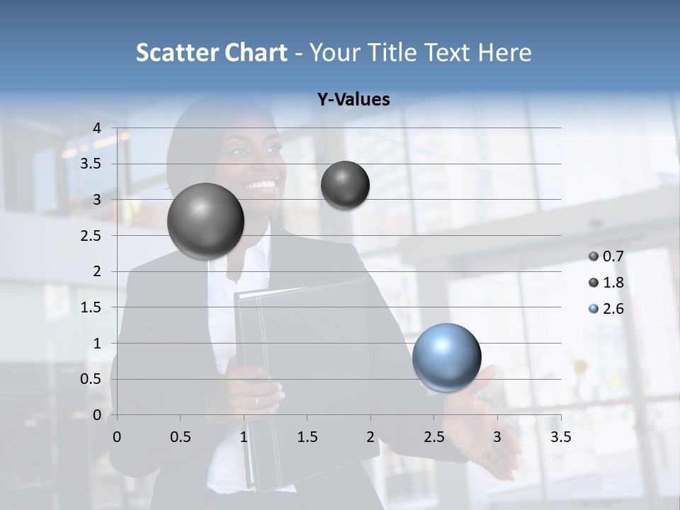 A Pretty African American Business Woman Offering A Handshake PowerPoint Template