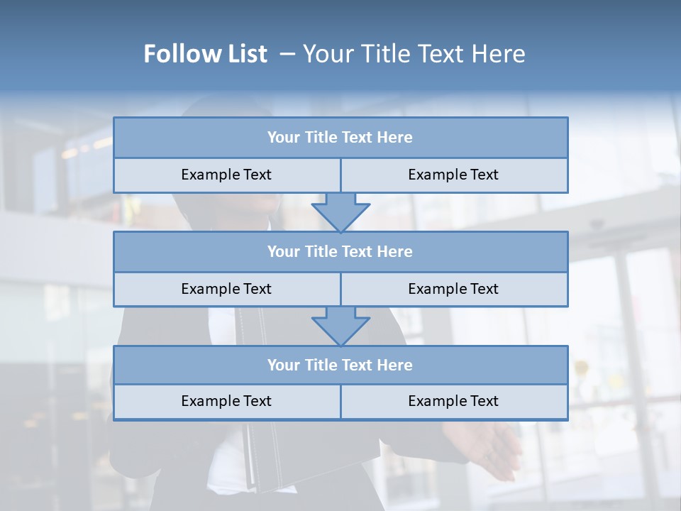 A Pretty African American Business Woman Offering A Handshake PowerPoint Template