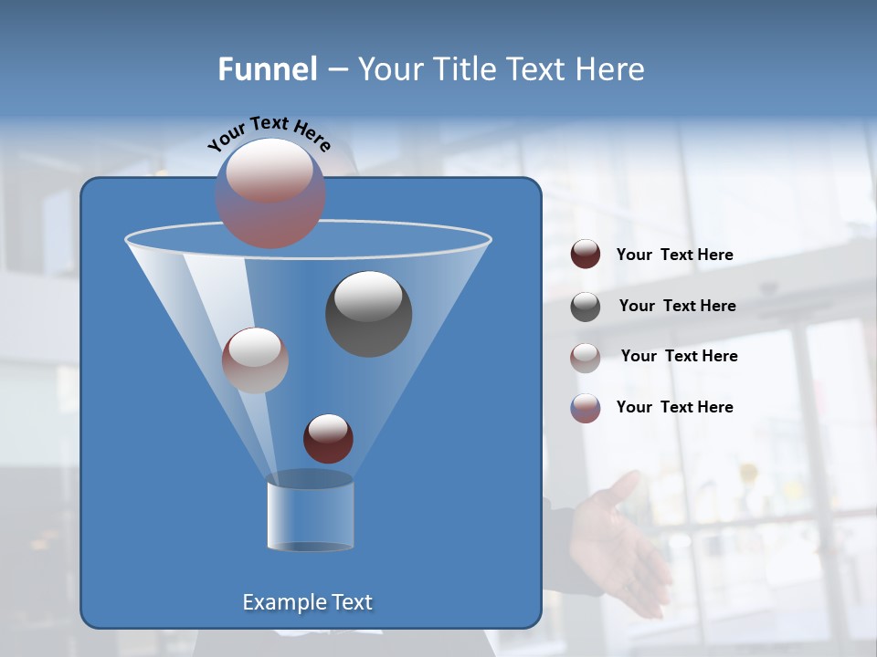 A Pretty African American Business Woman Offering A Handshake PowerPoint Template