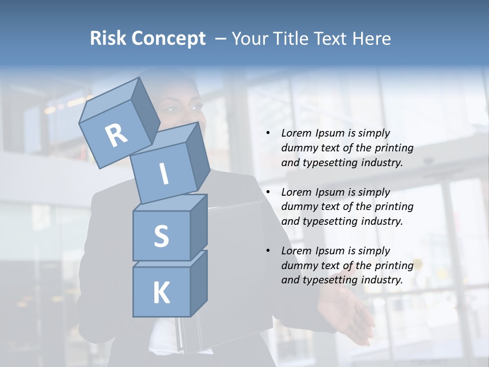 A Pretty African American Business Woman Offering A Handshake PowerPoint Template