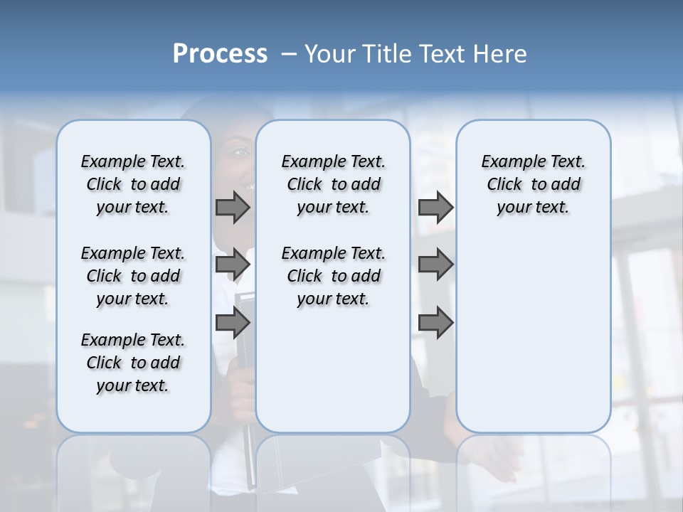 A Pretty African American Business Woman Offering A Handshake PowerPoint Template