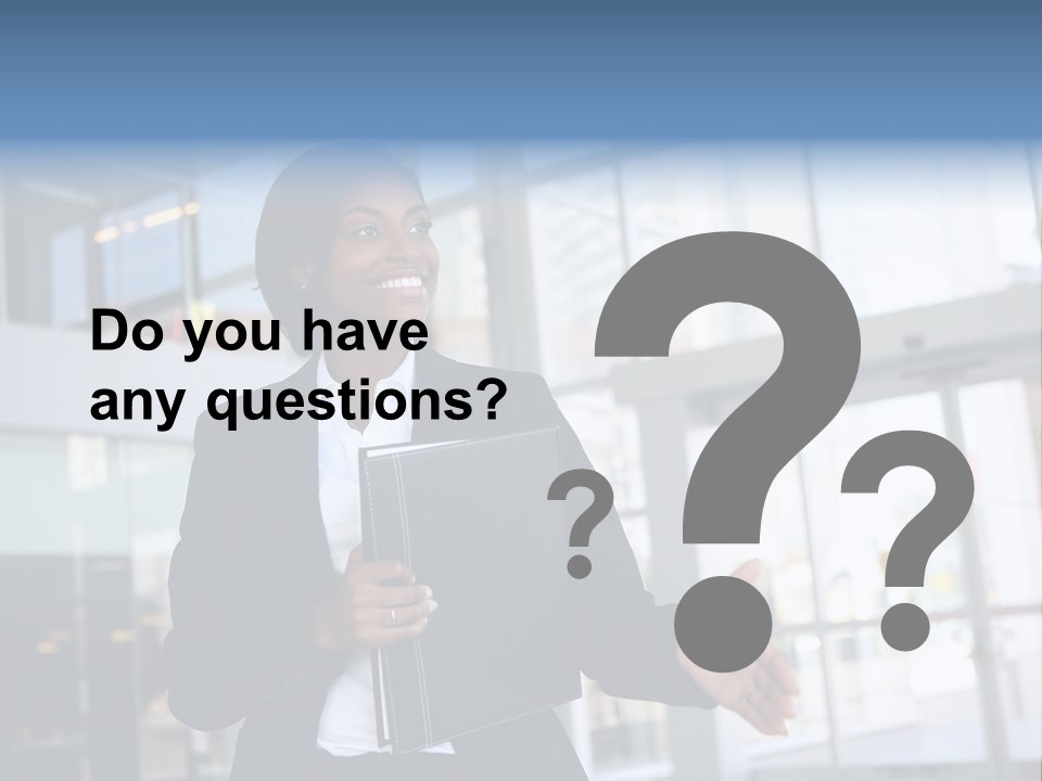 A Pretty African American Business Woman Offering A Handshake PowerPoint Template