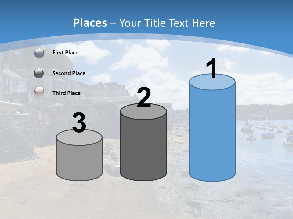 The Estuary Of The River Fowey Town Of Fowey South Cornish Coast Cornwall England Uk PowerPoint Template