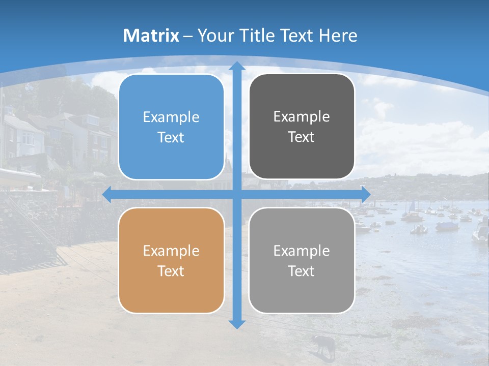 The Estuary Of The River Fowey Town Of Fowey South Cornish Coast Cornwall England Uk PowerPoint Template