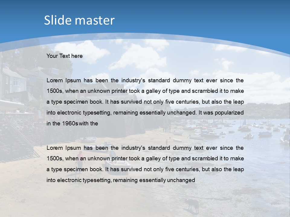 The Estuary Of The River Fowey Town Of Fowey South Cornish Coast Cornwall England Uk PowerPoint Template