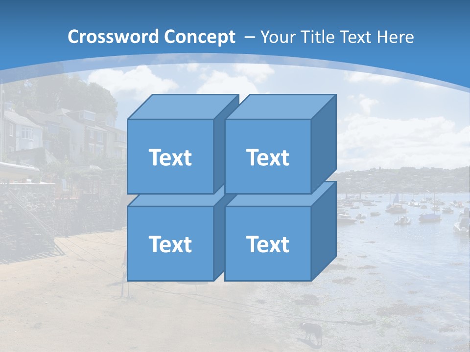 The Estuary Of The River Fowey Town Of Fowey South Cornish Coast Cornwall England Uk PowerPoint Template