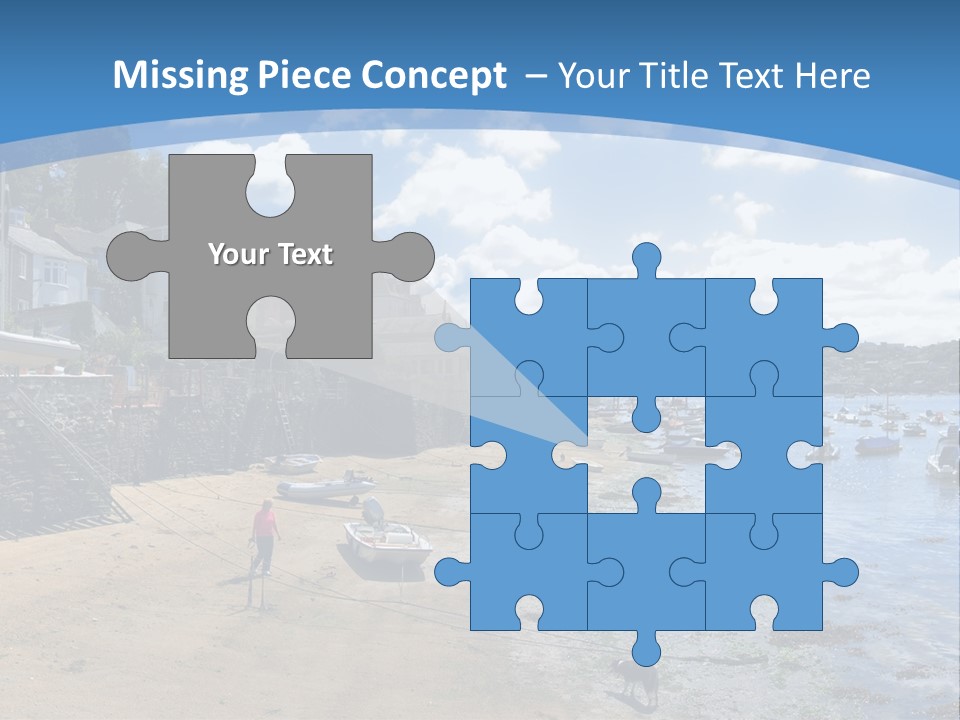 The Estuary Of The River Fowey Town Of Fowey South Cornish Coast Cornwall England Uk PowerPoint Template