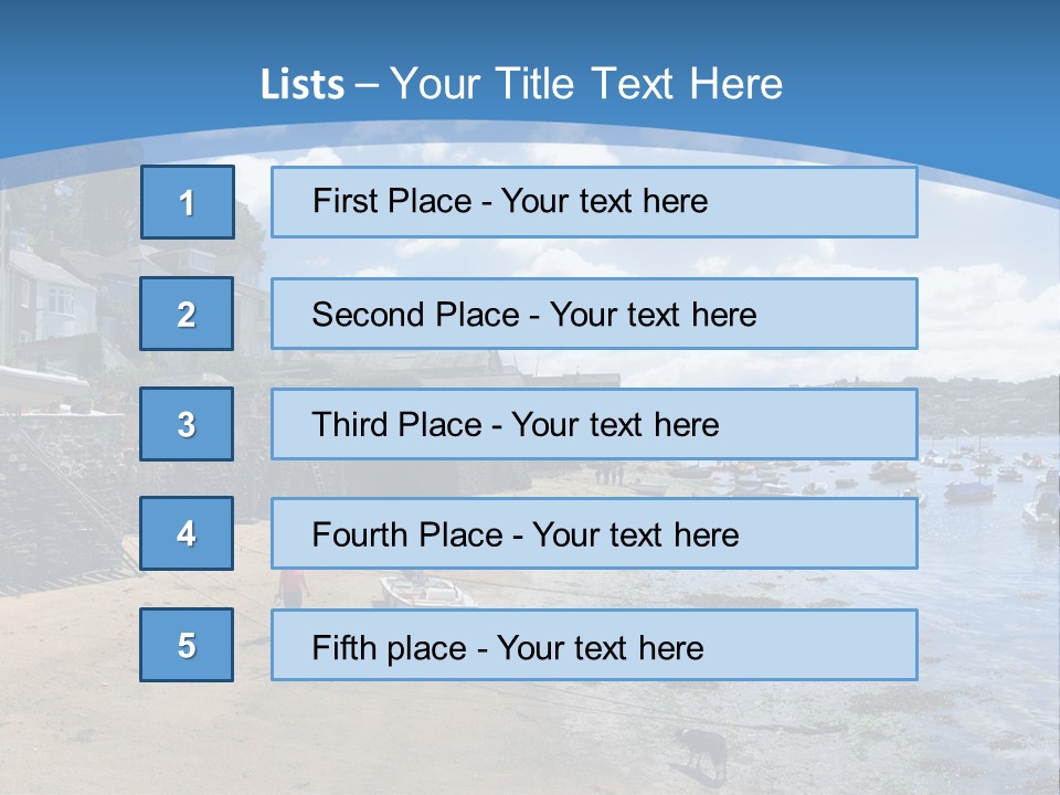 The Estuary Of The River Fowey Town Of Fowey South Cornish Coast Cornwall England Uk PowerPoint Template