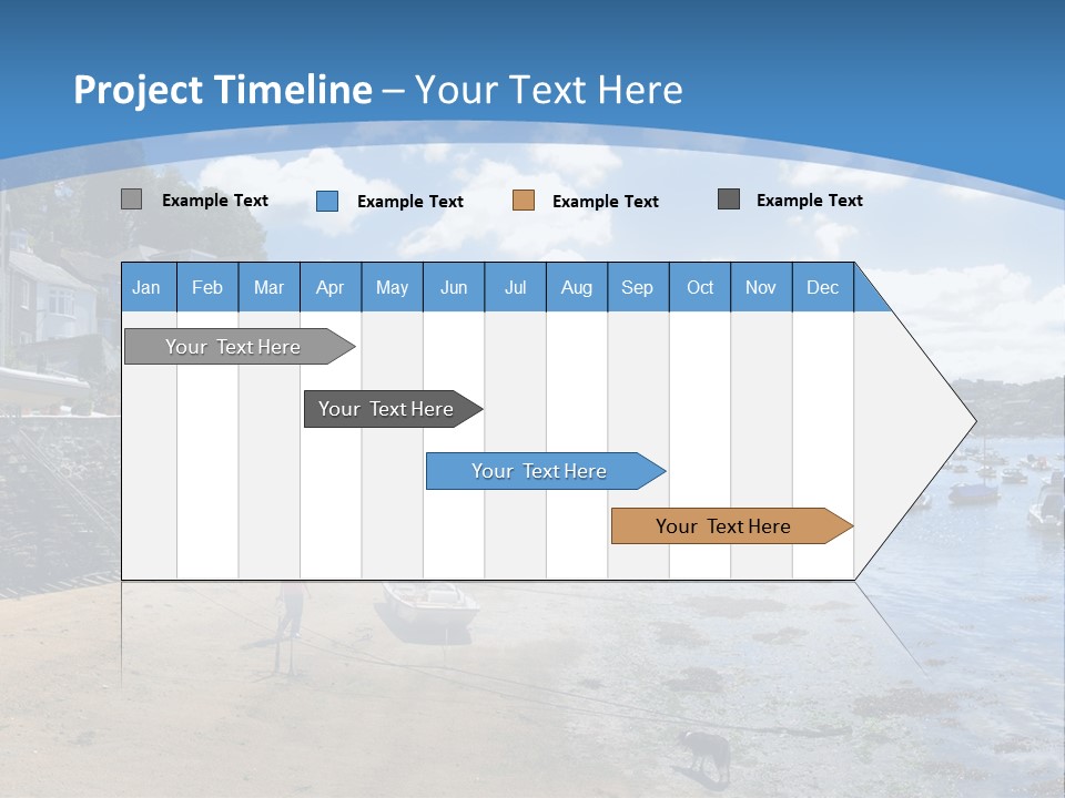 The Estuary Of The River Fowey Town Of Fowey South Cornish Coast Cornwall England Uk PowerPoint Template