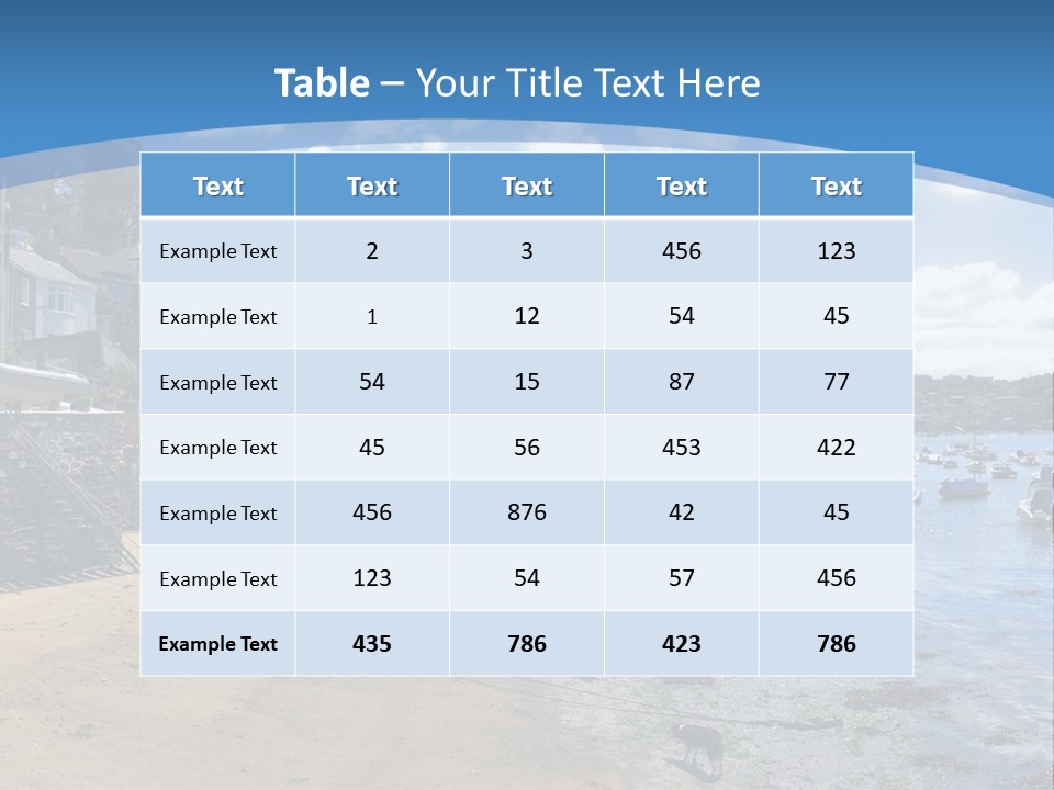 The Estuary Of The River Fowey Town Of Fowey South Cornish Coast Cornwall England Uk PowerPoint Template