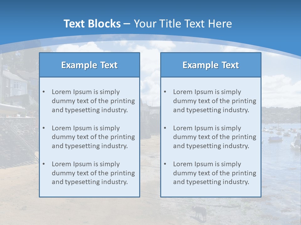 The Estuary Of The River Fowey Town Of Fowey South Cornish Coast Cornwall England Uk PowerPoint Template